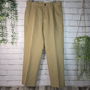 Incotex Men's Dark Khaki Chino Lino Linen Blend Quality Pants Mens 32